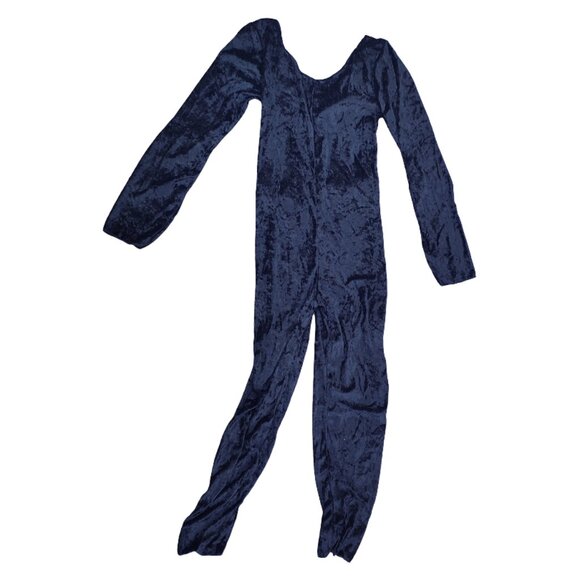 Spirit Halloween/Spencers Black Velvet Jumpsuit Medium/Large Excellent Condition - Picture 2 of 5